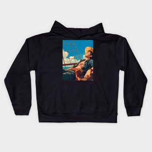 Pirate Odyssey: Anime-Manga Legacy, Mythical Islands, and Swashbuckling Excitement Kids Hoodie